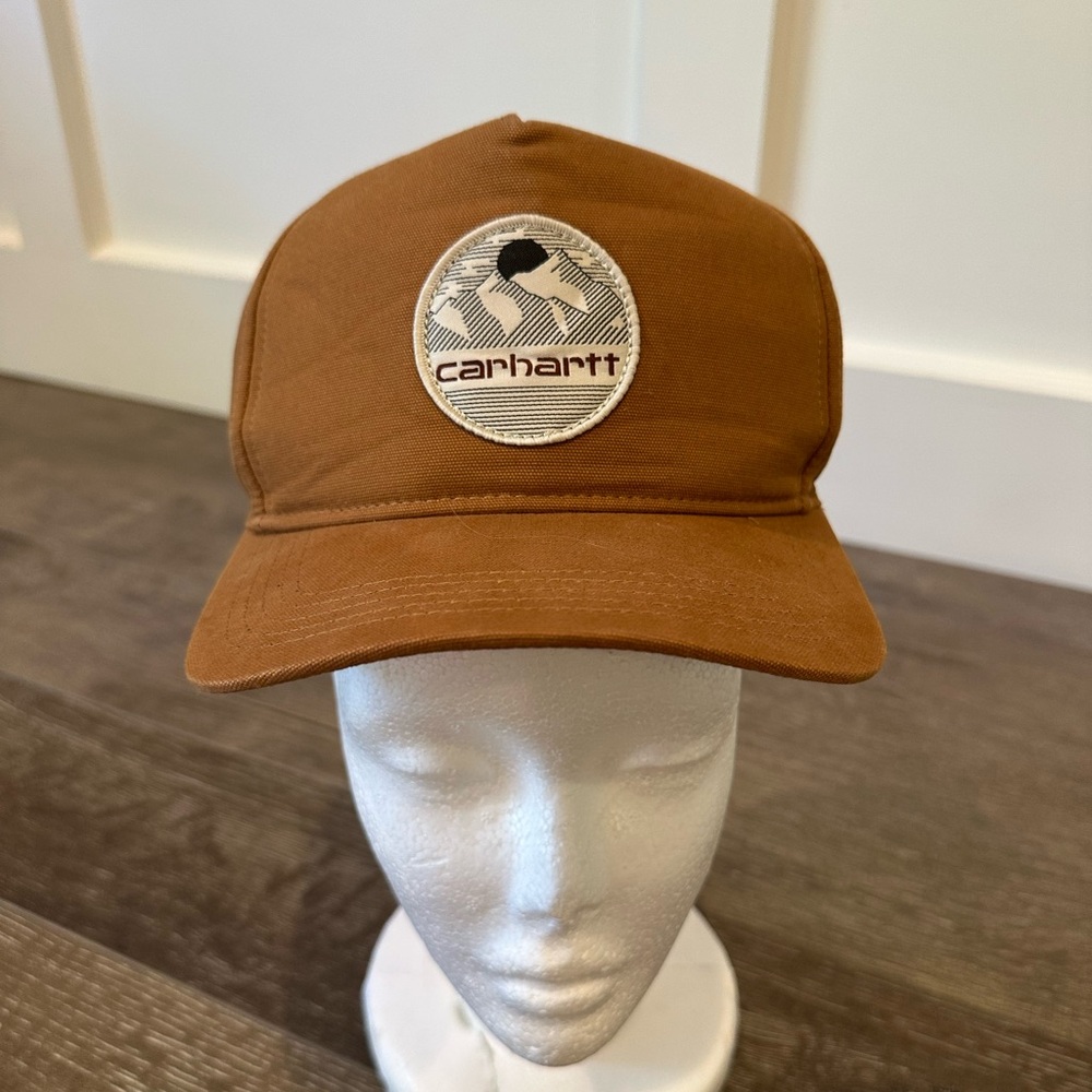 Carhartt Men's Canvas Mountain Patch Cap, Carhartt Brown, One Size
